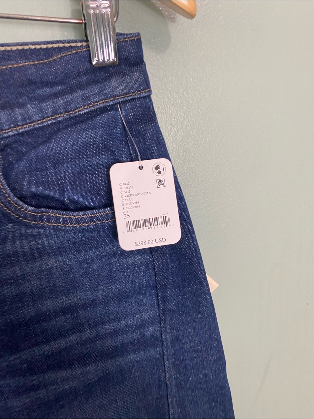 Mother Superior Jeans Full Pipe Skimp Kicks and Riffs Blue Size 25 - Picture 3 of 7